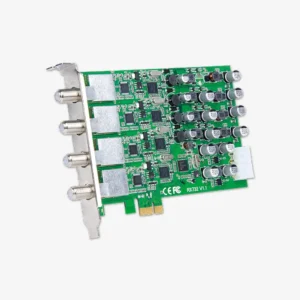 Quad ATSC Digital / Satellite Receiver PCIe TV Tuner Card for Windows & Linux PC