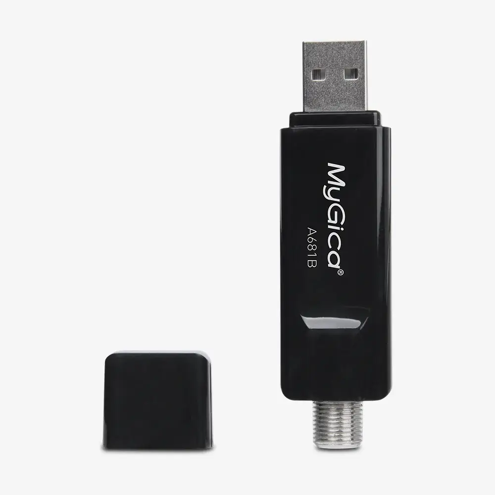 MyGica Sintonizador de TV USB híbrido, ATSC/Clear QAM HDTV para PC portátil  Windows10 y Android TV con mini antena de TV