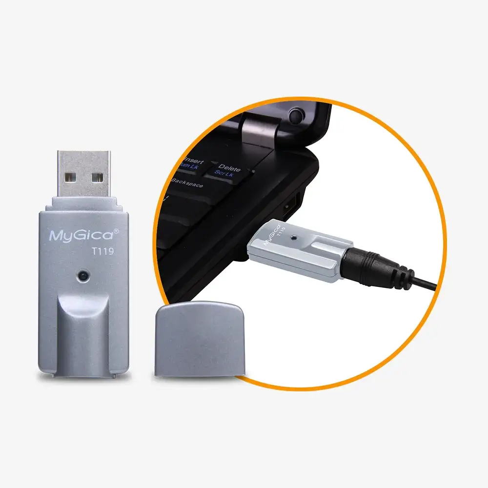 Mygica Sintonizador de TV USB 2.0 con antena, ATSC/QAM Sintonizador de TV  Stick para PC, portátil, Windows Android TV, A681B